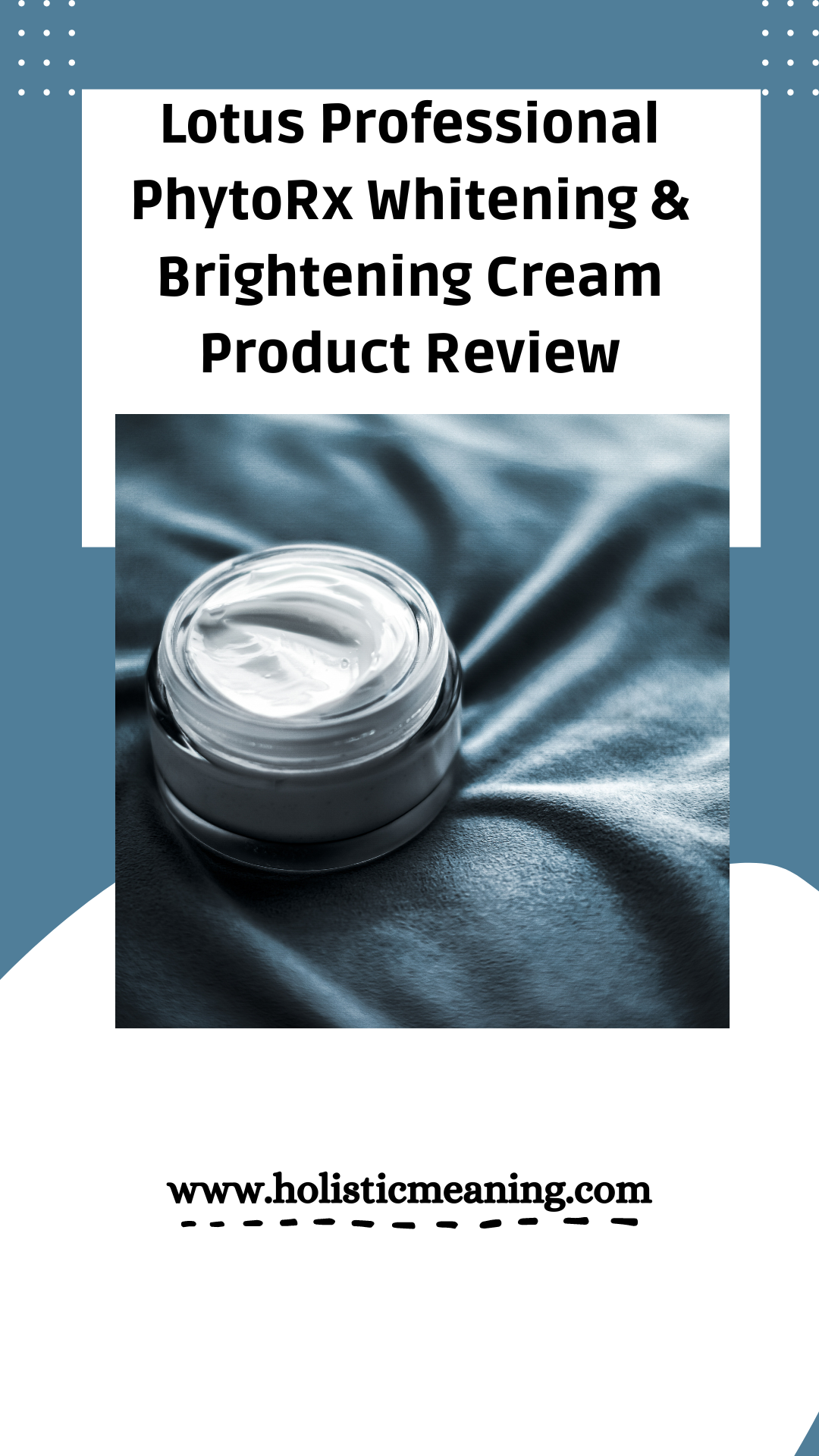 Lotus Professional PhytoRx Whitening & Brightening Cream Product Review